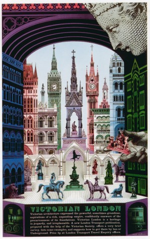 London Underground Victorian London poster